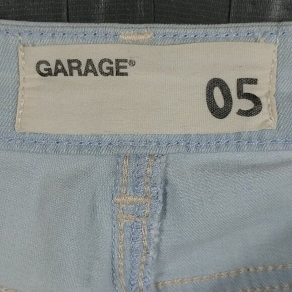 Garage Women's Blue Jeans High Rise Distressed Jeggings Y2K Size 05 - Picture 3 of 8